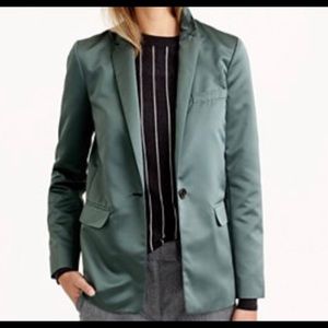 J.crew collection satin blazer jacket